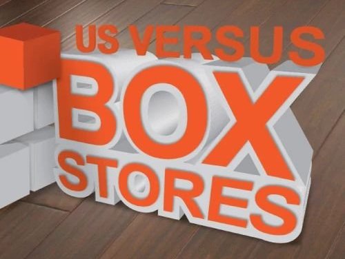 Us Vs Box Stores - Mike's Floors in Sitka, AK